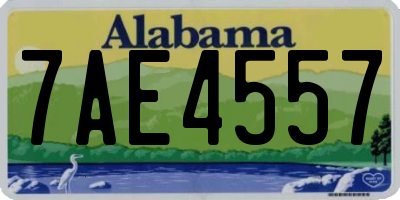 AL license plate 7AE4557