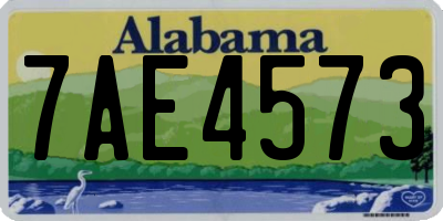 AL license plate 7AE4573