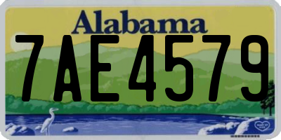 AL license plate 7AE4579