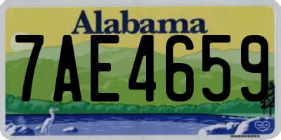 AL license plate 7AE4659