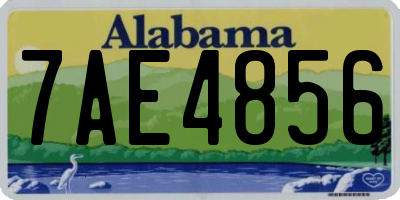 AL license plate 7AE4856