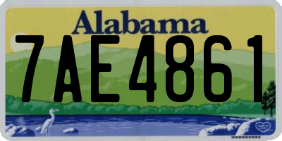 AL license plate 7AE4861