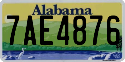 AL license plate 7AE4876