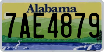 AL license plate 7AE4879