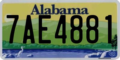 AL license plate 7AE4881