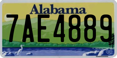 AL license plate 7AE4889