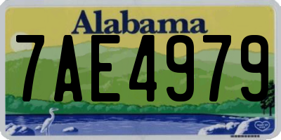 AL license plate 7AE4979