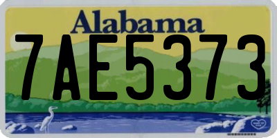 AL license plate 7AE5373