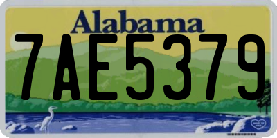 AL license plate 7AE5379