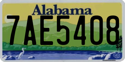 AL license plate 7AE5408