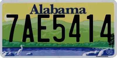 AL license plate 7AE5414