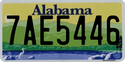 AL license plate 7AE5446