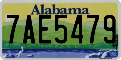 AL license plate 7AE5479
