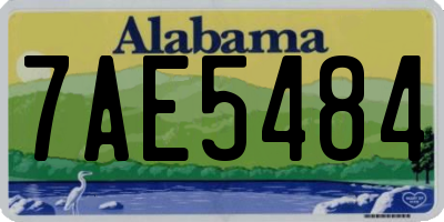 AL license plate 7AE5484