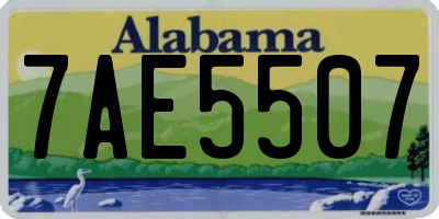 AL license plate 7AE5507