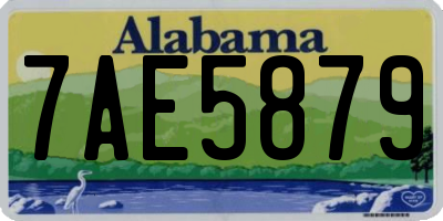 AL license plate 7AE5879