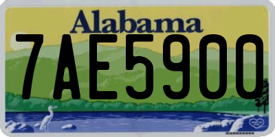 AL license plate 7AE5900