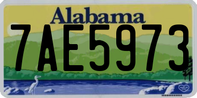 AL license plate 7AE5973