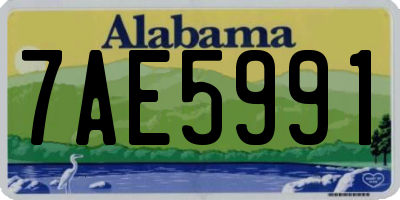 AL license plate 7AE5991
