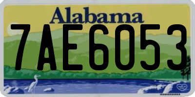AL license plate 7AE6053