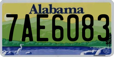 AL license plate 7AE6083