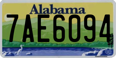 AL license plate 7AE6094