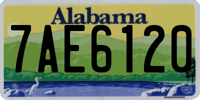 AL license plate 7AE6120