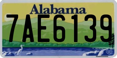 AL license plate 7AE6139