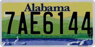 AL license plate 7AE6144