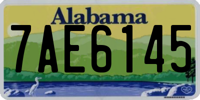 AL license plate 7AE6145