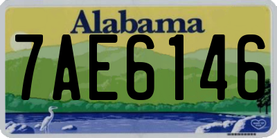 AL license plate 7AE6146