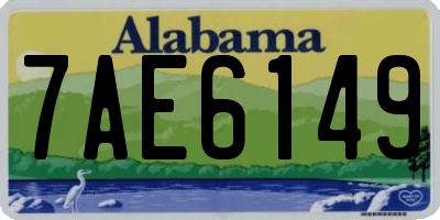 AL license plate 7AE6149