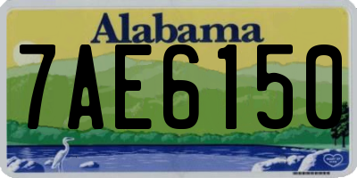 AL license plate 7AE6150
