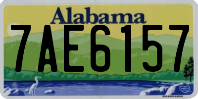 AL license plate 7AE6157