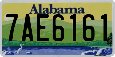 AL license plate 7AE6161