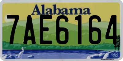 AL license plate 7AE6164