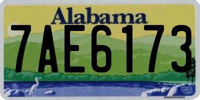 AL license plate 7AE6173