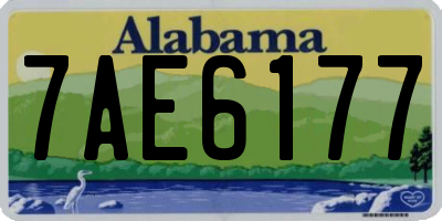 AL license plate 7AE6177