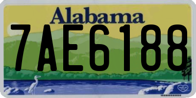 AL license plate 7AE6188