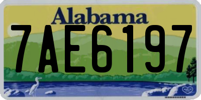 AL license plate 7AE6197
