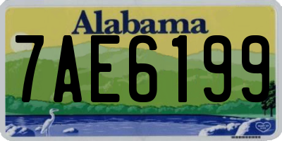 AL license plate 7AE6199