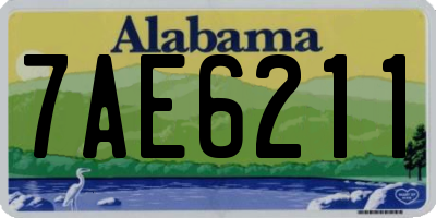AL license plate 7AE6211