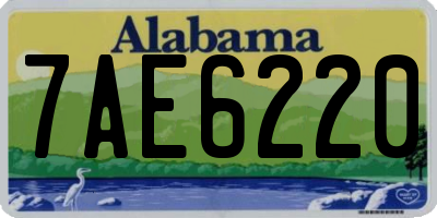 AL license plate 7AE6220