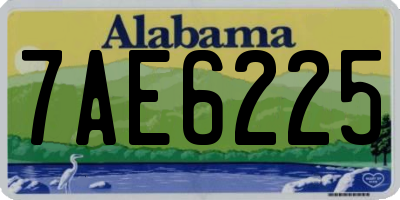 AL license plate 7AE6225