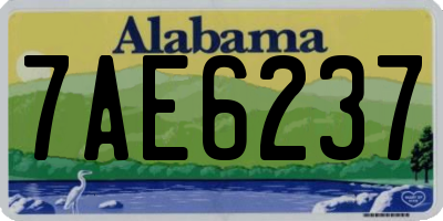 AL license plate 7AE6237