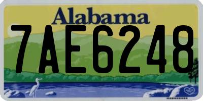 AL license plate 7AE6248