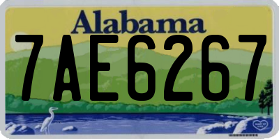 AL license plate 7AE6267