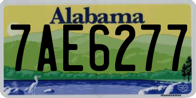 AL license plate 7AE6277