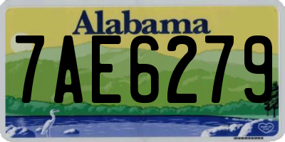 AL license plate 7AE6279