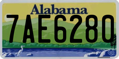 AL license plate 7AE6280